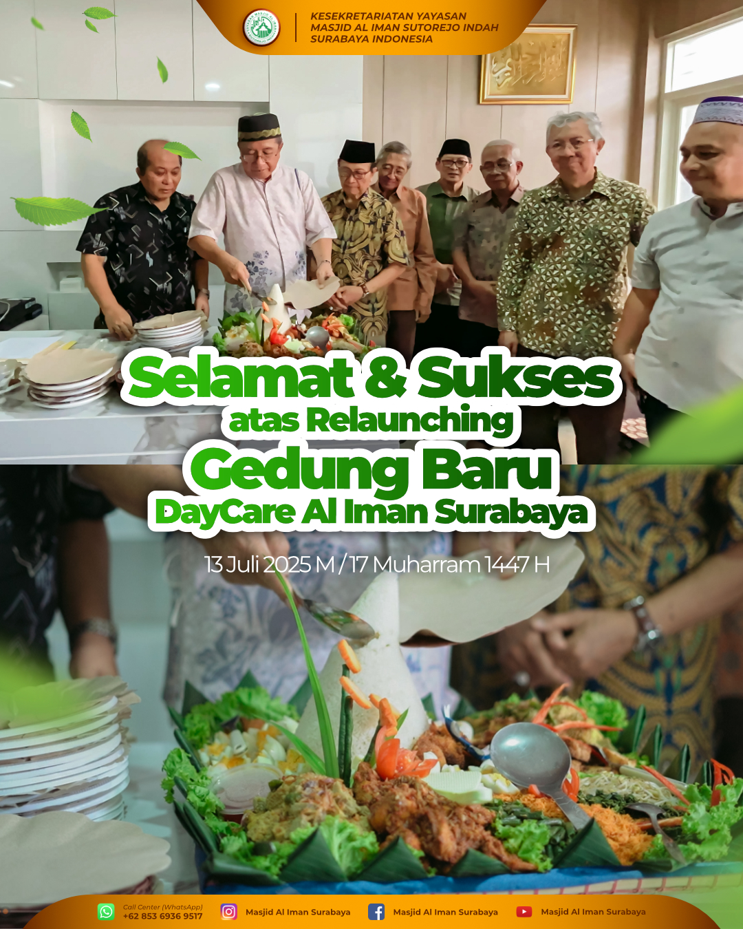 Relaunching Gebung Baru Day Care Al Iman Surabaya